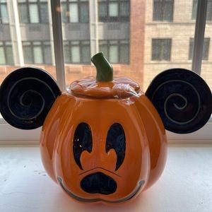 Disney Mickey Mouse Halloween Cookie Jar with Lid